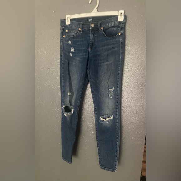 Gap Jeans High Rise  Skinny  Relaxed Denim Jeans size 29R - Picture 1 of 8